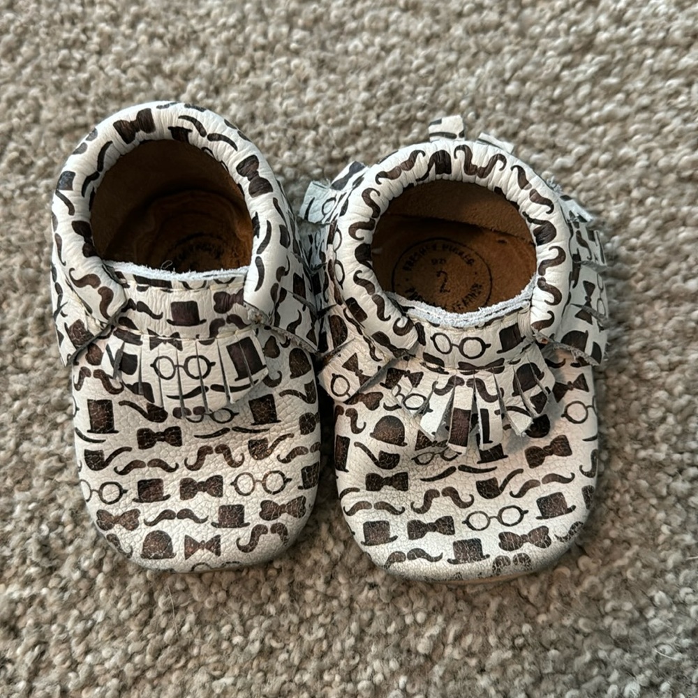 Freshly picked Mr Handsome Mustache Moccasins